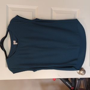 Elle Business Casual Emerald Green Top